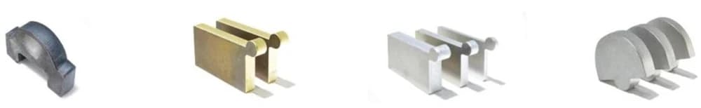 Fiber-laser cut material samples (2–4 kW)