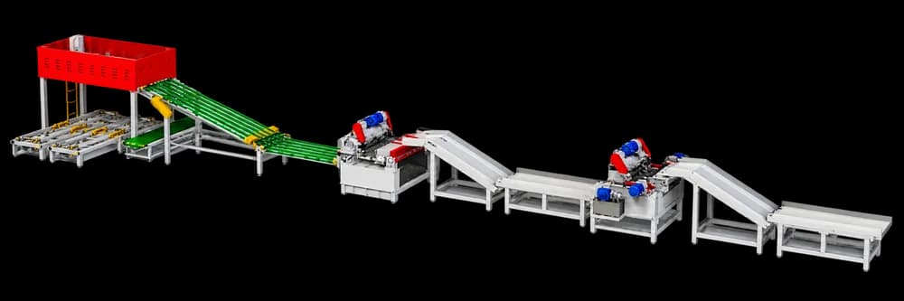 Automatic Veneer Peeling Line