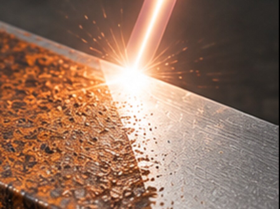 Laser cleaning sample